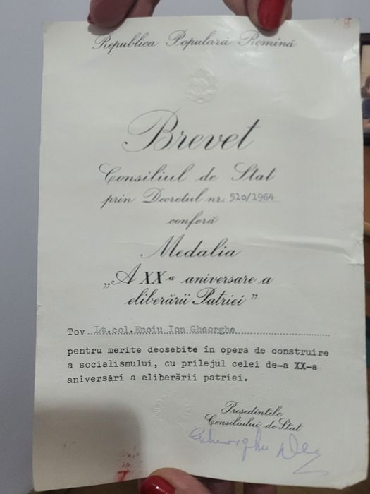 Titluri si decoratii perioada comunista