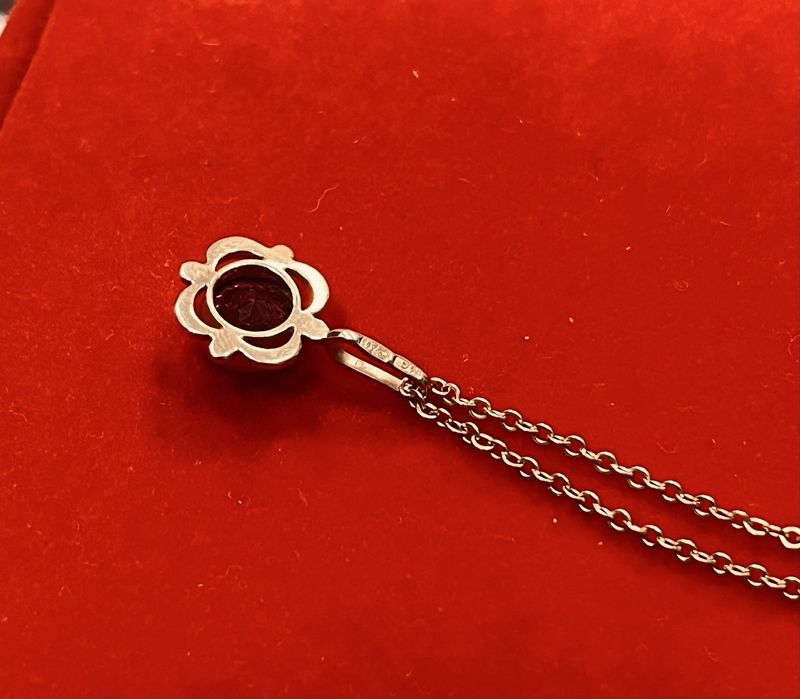 Златен руски сет жълто злато и естествен рубин