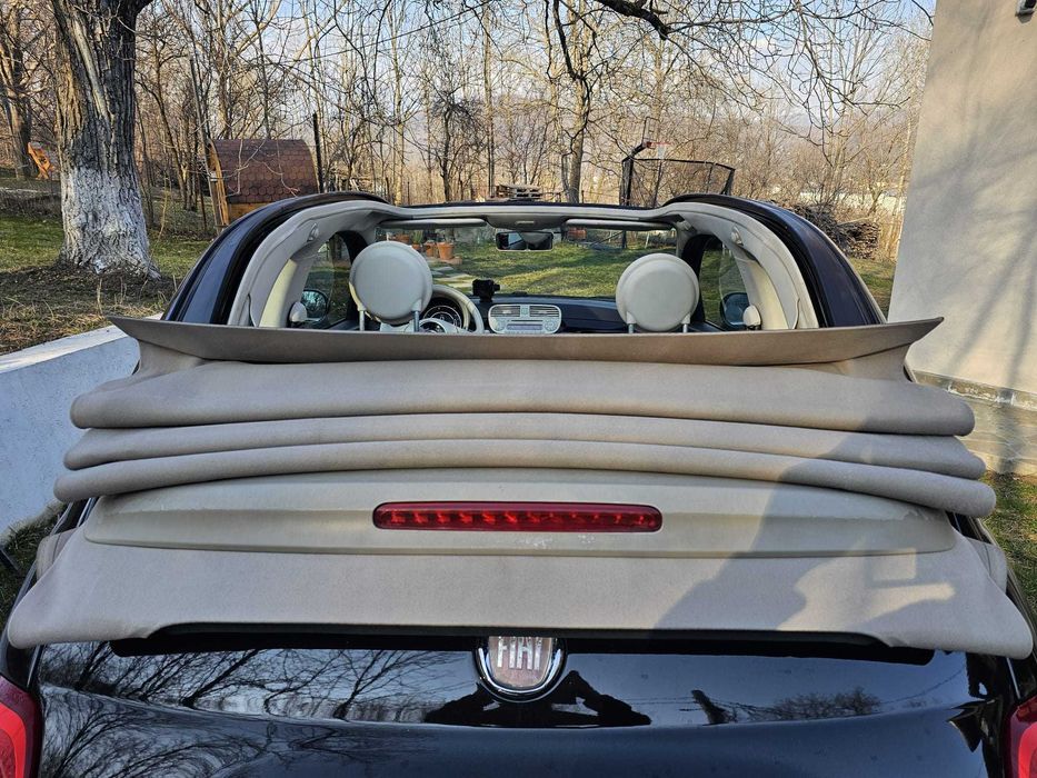 Fiat 500C Cabrio –retrofit 2015+, bord digital, foarte întreținut