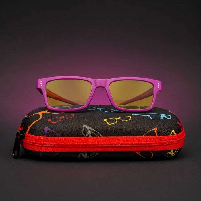 GUNNAR Cruz Kids Small Magenta Amber — очки 4–8 лет