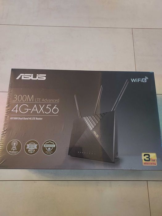 Router wireless Asus 4G-AX56 Ax1800 dual band wifi 6 4G LTE Nou