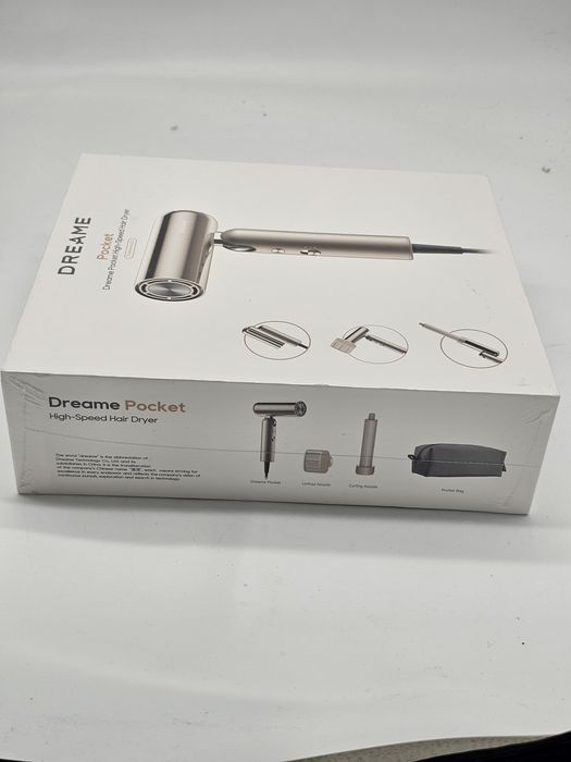 Uscător de păr Dreame Pocket  AHD51 titanium gold și space grey