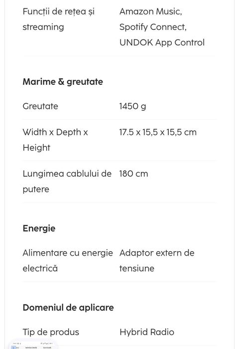 Internet Radio HAMA 'Spotify,internet radio/bluetooth -NOU/la cutie