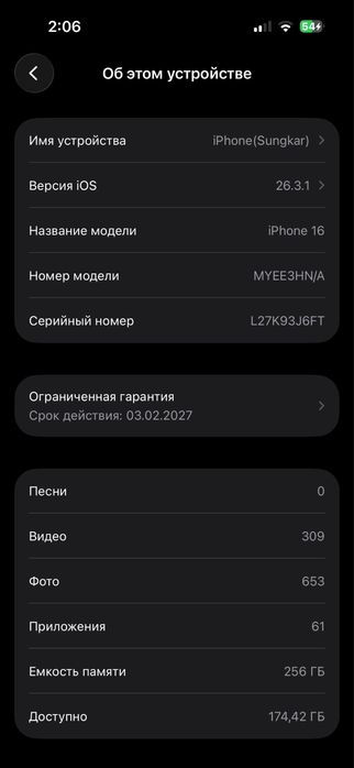 Айфон 16 срочно сатылады