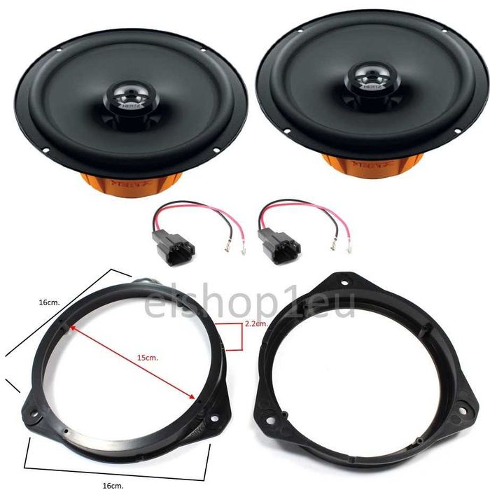Комплекти авто говорители,фланци и кабели,HERTZ,KENWOOD,CL-БЮДЖЕТНИ