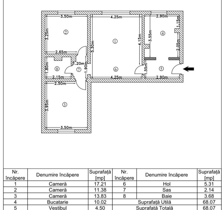 Vând Apartament 3 camere, Drumul Taberei