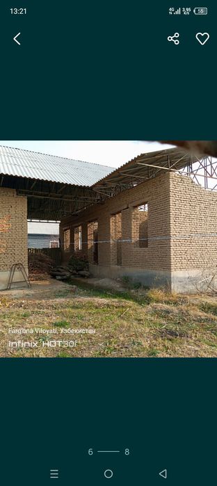 Hovli uy sotiladi 10 sotik 5xona uyi bor