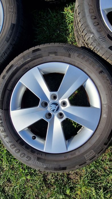 Roți  Skoda Kamiq, jante originale R16,  Vw T-Cross  Vw Taigo   Seat Arona,  cauciucuri anvelope  vară  205 60 16  7mm