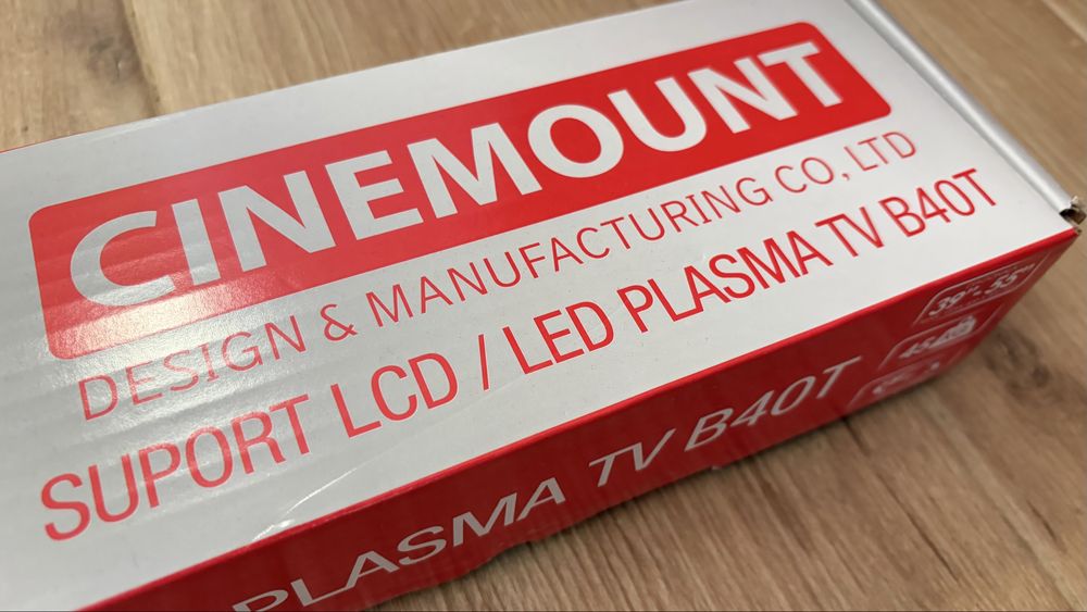 Suport TV perete CINEMOUNT B40T 32–65”, 45 kg – nou, nefolosit
