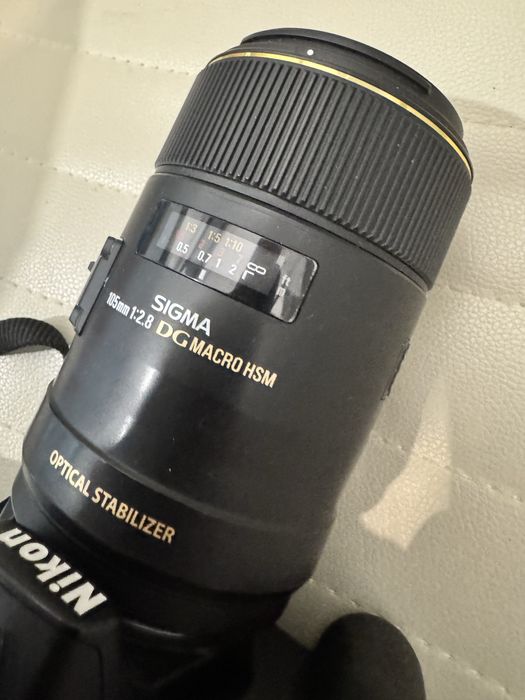 Obiectiv Sigma 105mm f/2.8 EX DG OS HSM Macro nikon dslr foto aparat