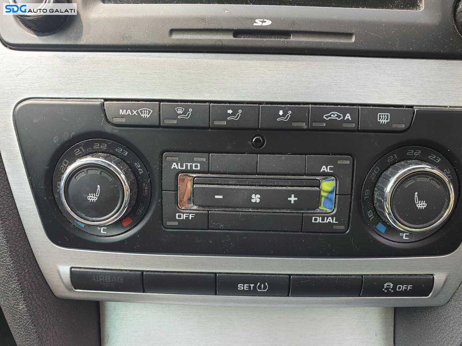 Panou Comanda AC Aer Conditionat Clima Climatronic cu Incalzire Scaune Skoda Octavia 2 2004 - 2013