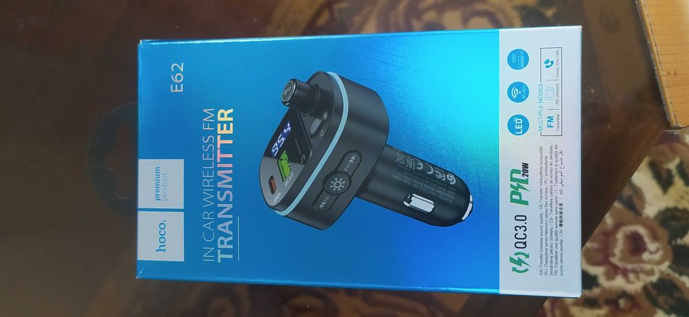 FM-трансмиттер Hoco E62 чёрный
