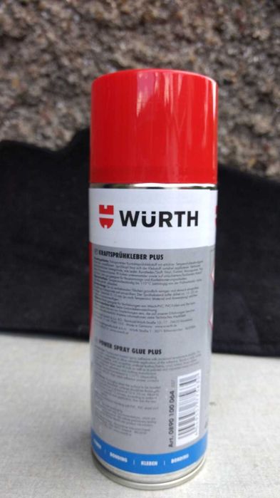 Високоякостно контактно лепило за тапицерия текстил и кожа Würth