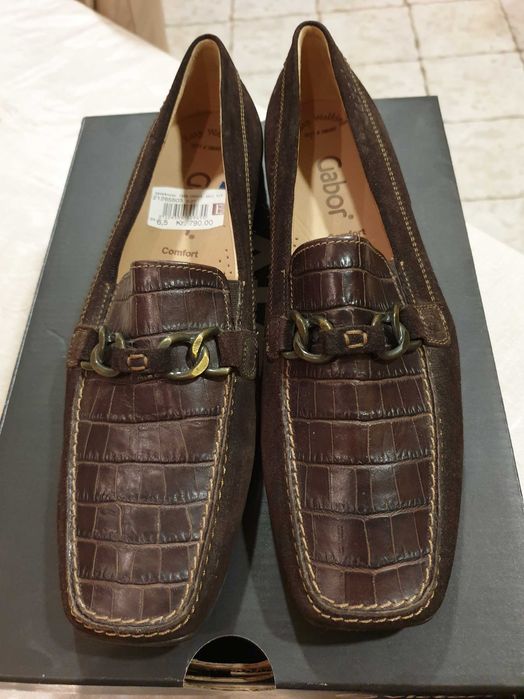 Дамски елегантни кожени обувки