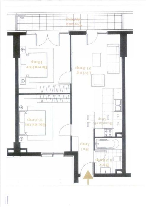 Soho Unirii - Apartament 3 camere