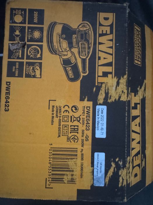 Masina de slefuit (slefuitor) orbital DeWALT DWE6423, 280W