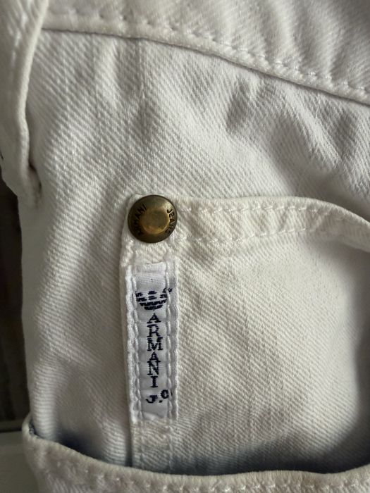 Мъжки бял панталон Armani Jeans – 100% памук