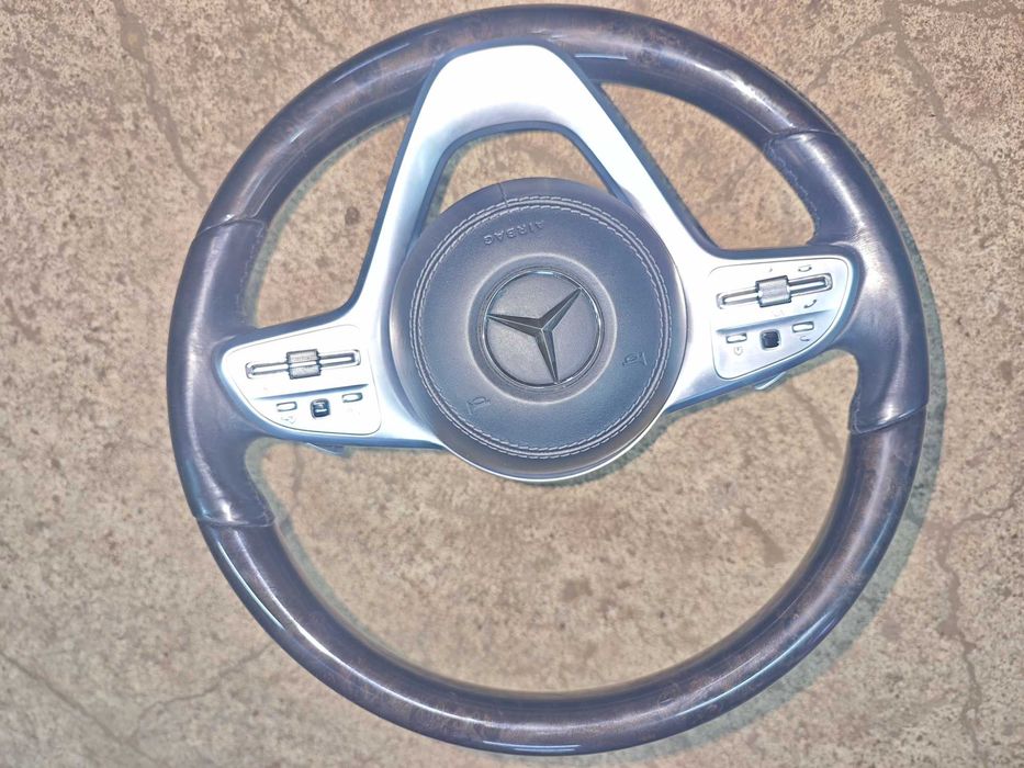 AMG махагонов волан Mercedes W222 Facelift кормило S класа Airbag