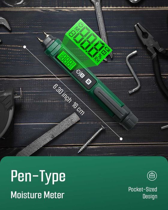 Влагомер за дървесина, преносим влагомер с писалка TESMEN