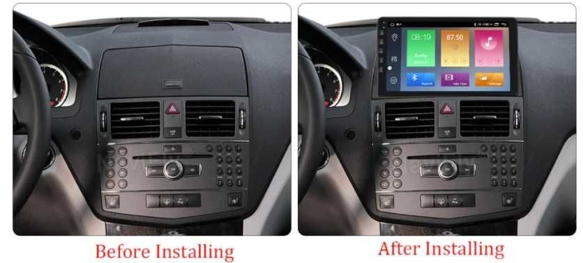 Мултимедия 9" ANDROID 14 за MERCEDES C Class W204 S204 GPS CARPLAY