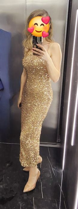Продаю сверкающее платье в пол