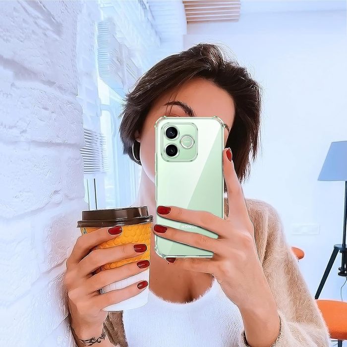 Honor 600 Lite 5G / Удароустойчив прозрачен силиконов кейс гръб с камера протектор