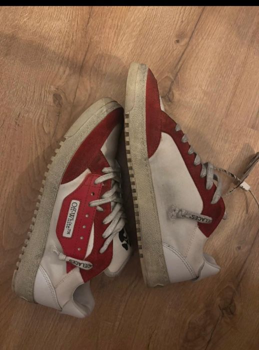 Sneakers Off White 5.0 low, vintage red/white, masura 41, barbati