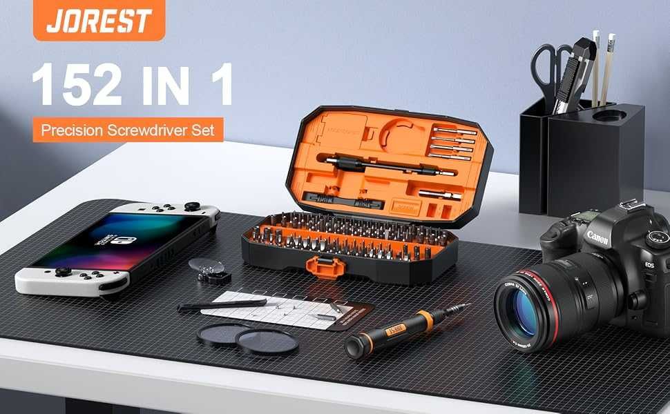 152 в 1 Комплект отвертки за прецизна механика, инструменти с битове Torx Triwing,  Macbook, лаптоп, компютър, RC, PS5, Switch, Xbox, iPhone