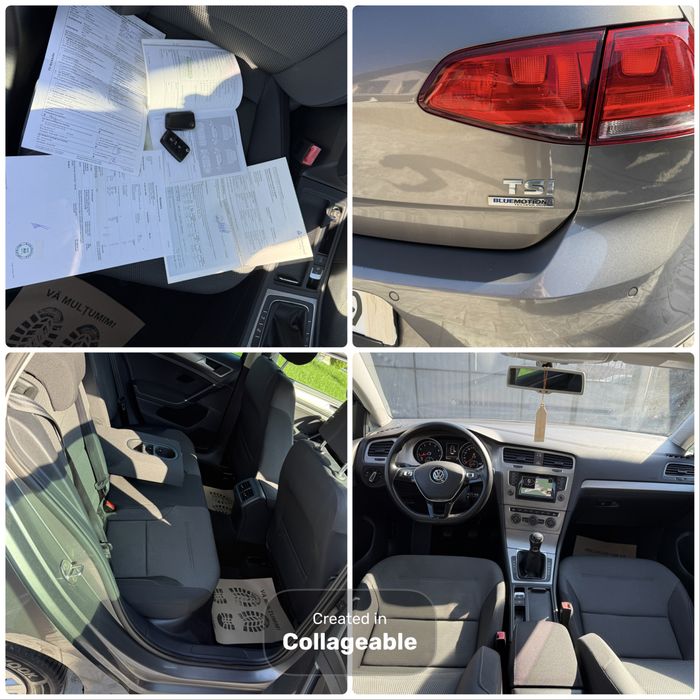 Golf 7 BlueMotion(2014) •1.2 TSI • 182000 KM Reali Certificati TUW + Carte Service