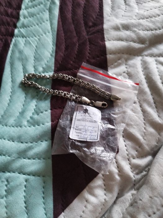 Серебряный браслет мужской