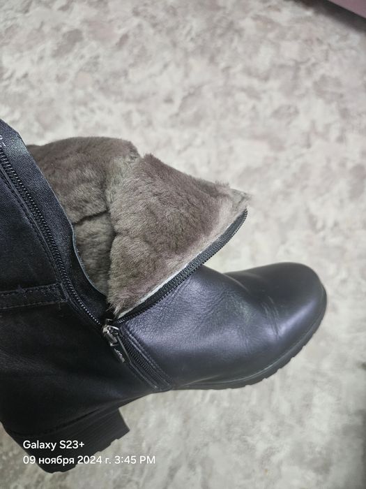 Сапоги на полную ногу натур.кожа,разм.39 пр.Беларусь