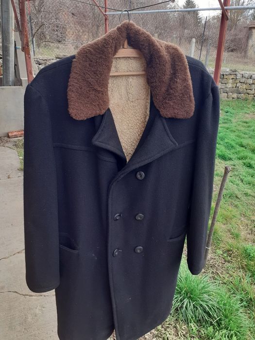 Ретро зимна шуба,палто,балтон овча кожа