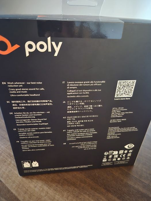 Casti Poly Voyager Focus2 UC - cu stand de incarcare