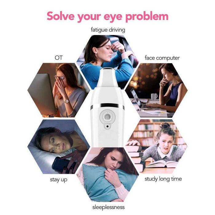 Многофункционален масажор за очи,звукова вибрация