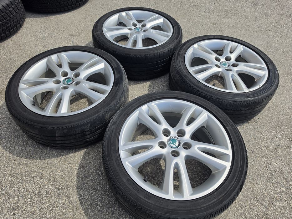 5х100/16 с гуми Шкода Ауди Сеат Субару 5x100/16 Skoda Fabia Octavia VW Audi