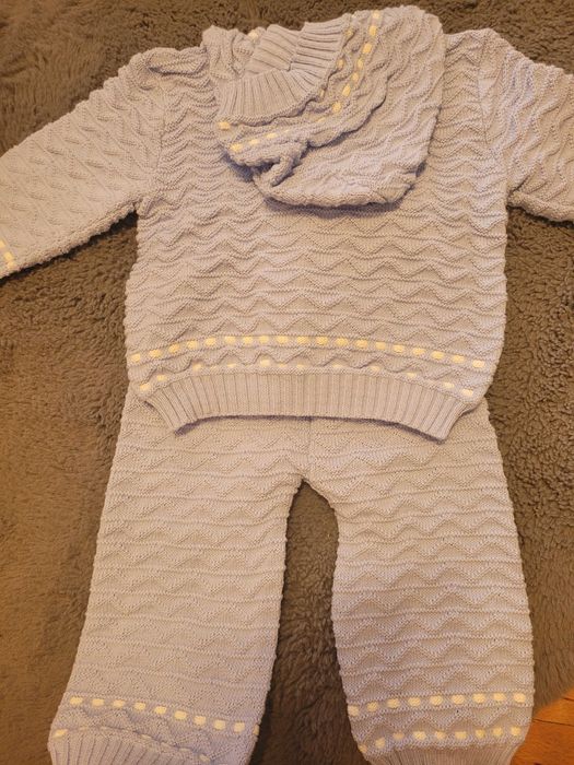 Детски плетен комплект - р-р 68