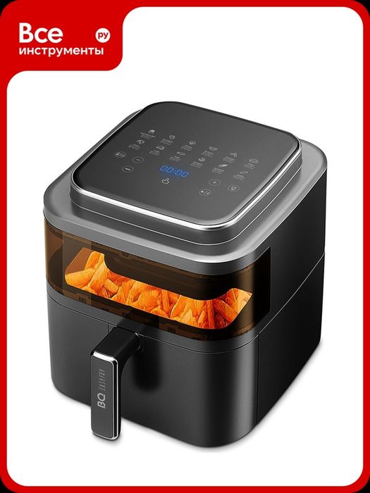 Аэрогриль, BQ BQ gr2002 черный-серебро 6 л качественных ма