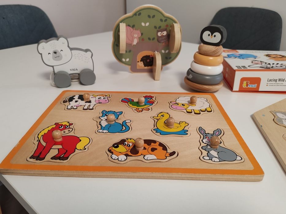 Viga дървени играчки лот