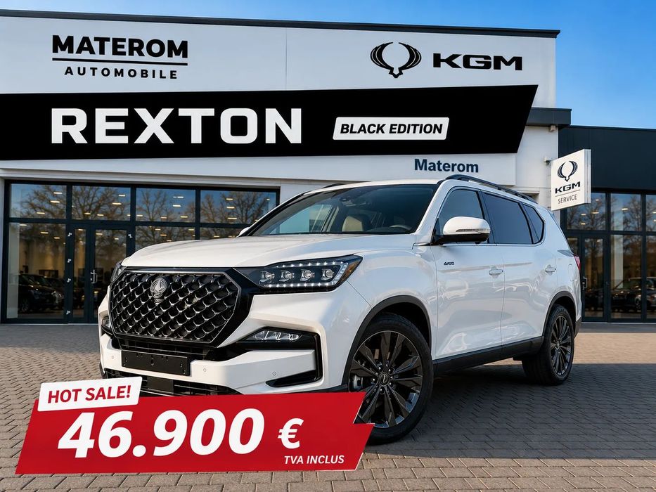 SsangYong REXTON KGM REXTON BLACK EDITION 2.2 e-XDI 4WD Alb Perlat - Garantie 10Ani!