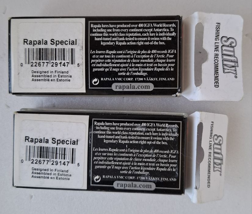 Воблери Rapala-TD9,RR8,SRRS7,LCM