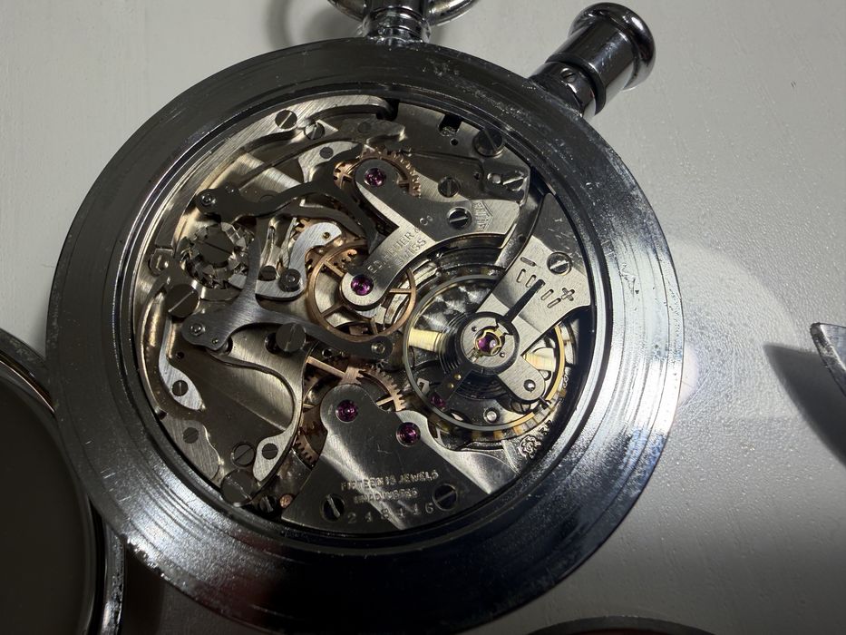 Cronometru HEUER Valjoux 57 Split Second rattrapante Ref. 550/22