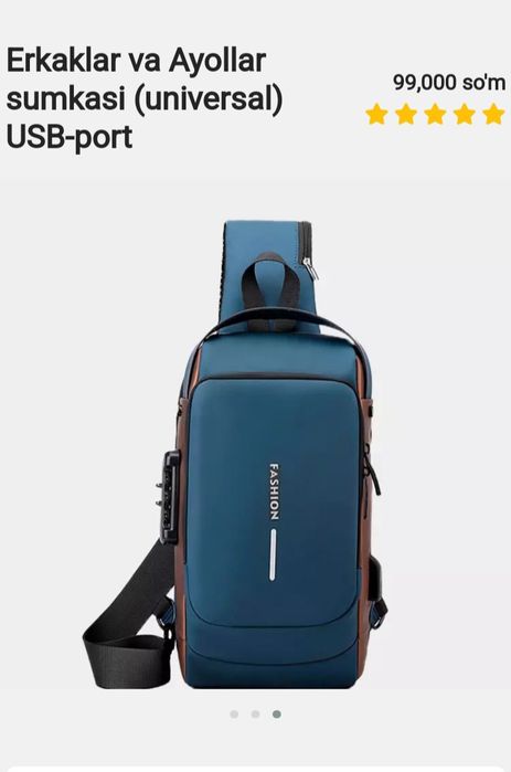 Erkaklar va Ayollar sumkasi (universal) USB-port