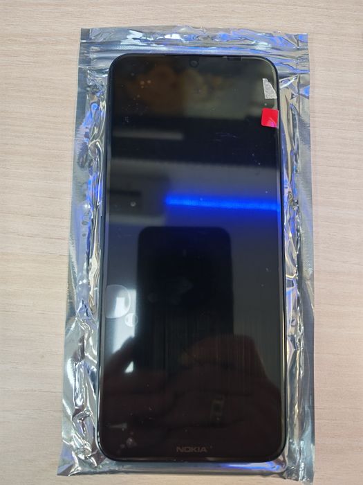 Nokia G50 оригинален дисплей с рамка и тъчскрийн черен