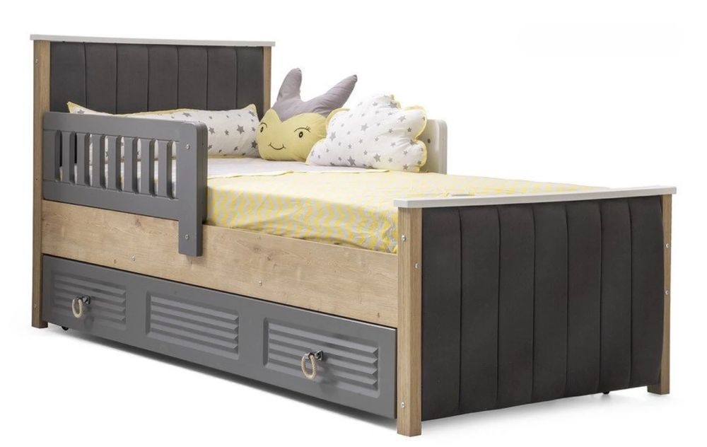 Тапицирано монтесори легло с голямо долно чекмедже "Mila"