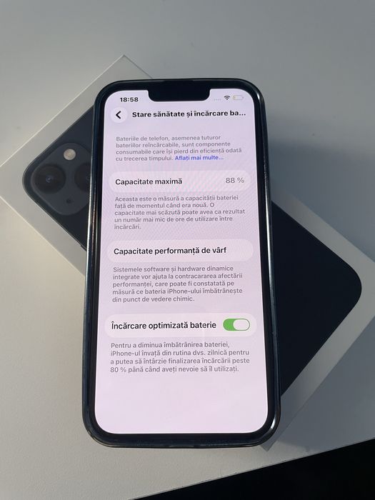 iPhone 13 Midnight 128 GB | 88% baterie Impecabil