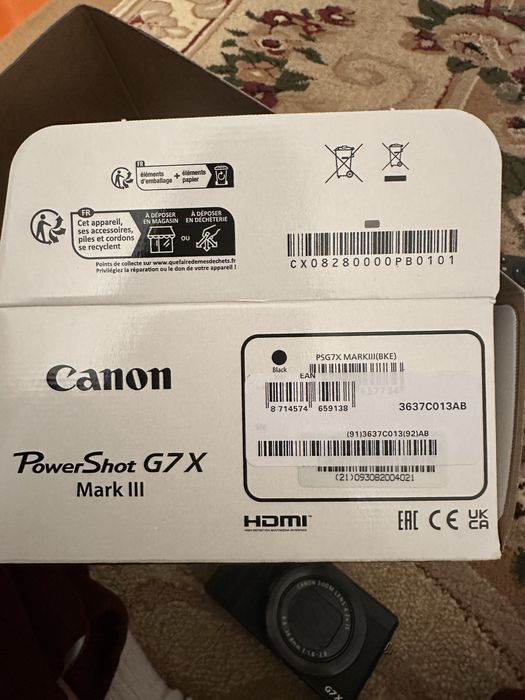 Canon 7x Mark III 3 power shot