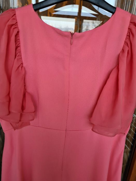 Rochie eleganta roz piersica