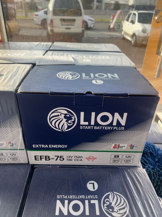Lion 75A EFB AGM start stop li moshinala uchun