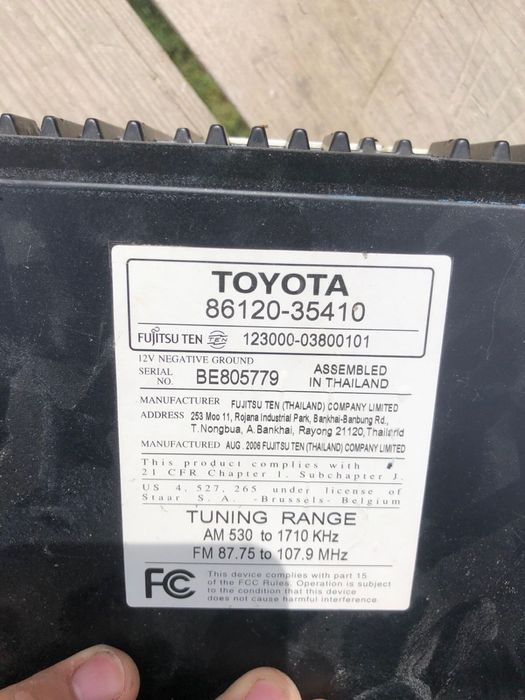 Продам магнитола tayoto