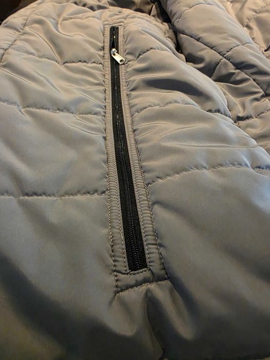 шлифер TOMBOLINI , размер 52, полиретан , цвят тъмно син , вътре сив